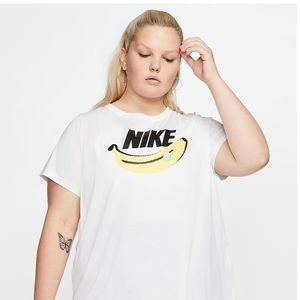 NIKE cotton banana logo tee
